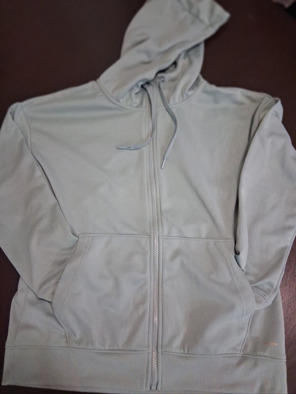 Men's Light Gray Zip-Up Hoodie Jacket